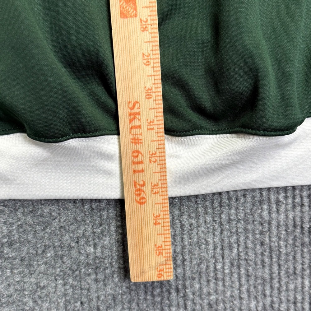 Majestic New York Jets Mens 3XLT Green White Quarter Zip Hoodie Sweatshirt - Picture 13 of 15